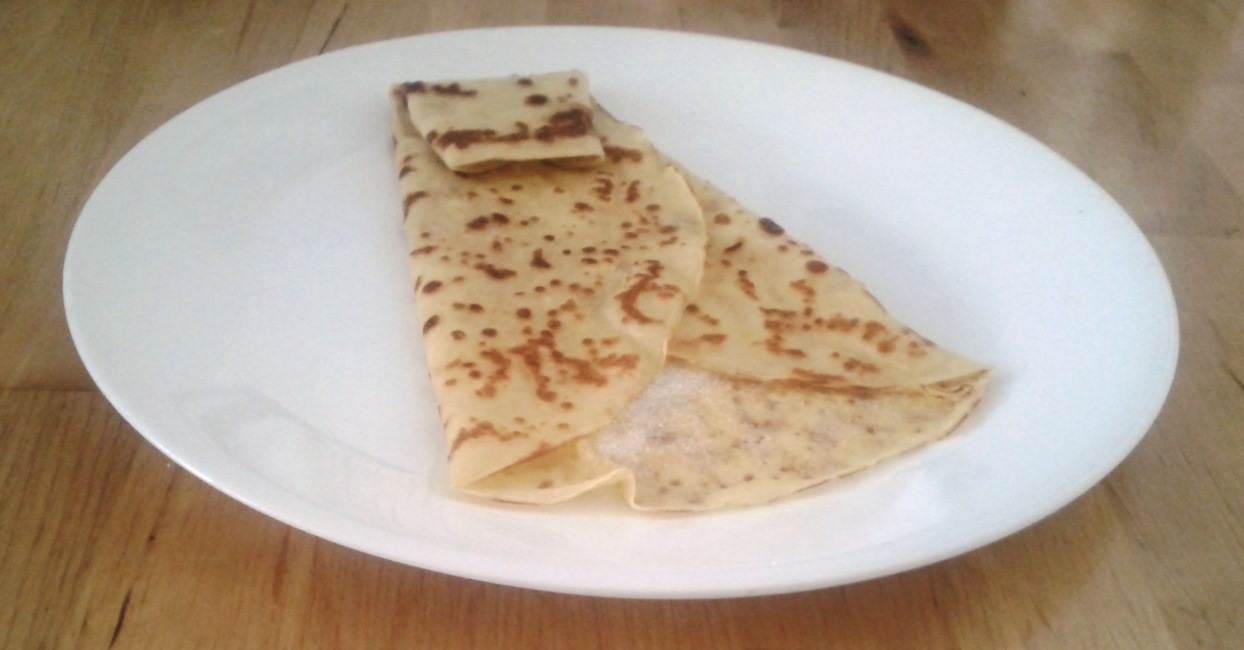 French crepe on plate